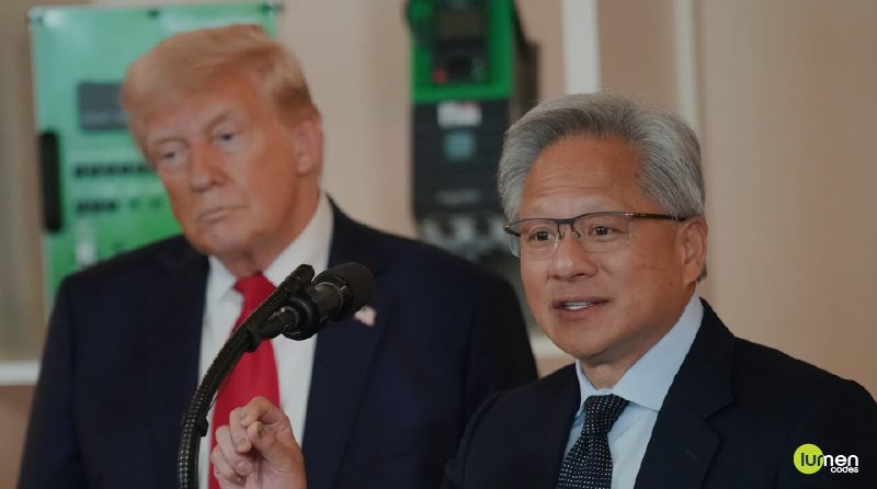Nvidia CEO Jensen Huang Tells Trump the U.S. Won’t Allow an AI Slowdown