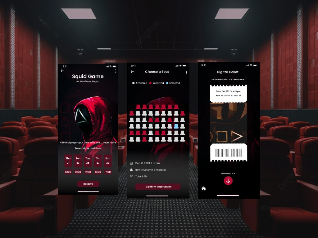 Cinema Ticket Booking UI