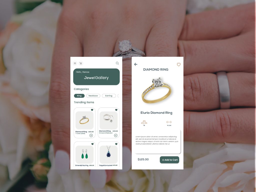 Jewellery Shopping UI