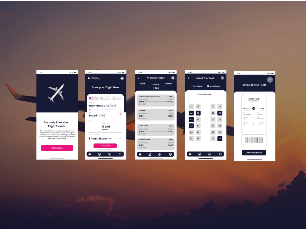 Flight Ticket Booking UI